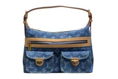 LV Monogram Denim Baggy PM Blue