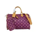 LV Speedy P9 Bandoulière 40 Bag Amethyst Purple Calf Leather