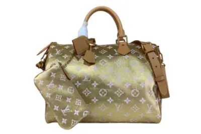 LV Speedy P9 Bandoulière 30 Bag Gold Kintsugi Calf Leather