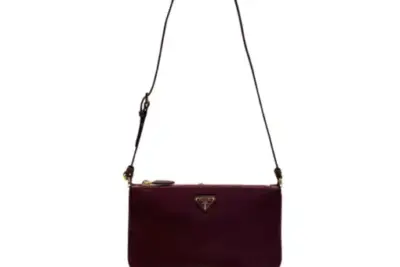 Prada Re Nylon Pouch Burgundy