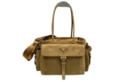 Prada Nylon Explore Postman Bag Cocoa Brown