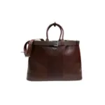 Prada Buckle Leather Handbag Brown