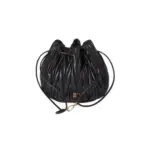 Prada Matelassé nappa leather pouch Black