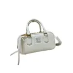Miu Miu Arcadie Top Handle Leather Bag White