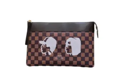 LV Pochette Voyage Souple Pouch Damier Ebene Canvas