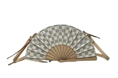 LV Monogram Fan Bag Damier Azur Canvas