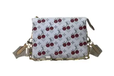 LV x TM Pochette Bag White Cherry Métis East West