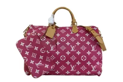 LV Monogram Speedy P9 Bandoulière 40 Bag Fuchsia