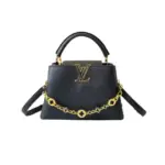 LV Capucines BB Handbag Black Taurillon Leather
