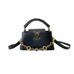 LV Capucines Mini Handbag All Black Taurillon Leather