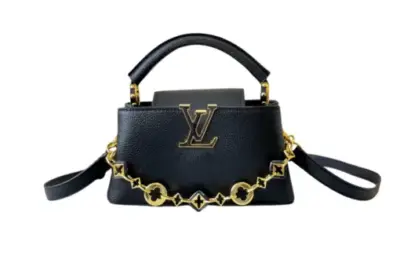 LV Capucines Mini Handbag All Black Taurillon Leather