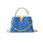 LV Capucines BB M12948 Blue Monogram Denim
