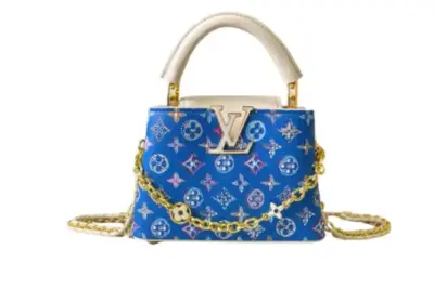 LV Capucines Mini BB M12948 Blue Monogram Denim