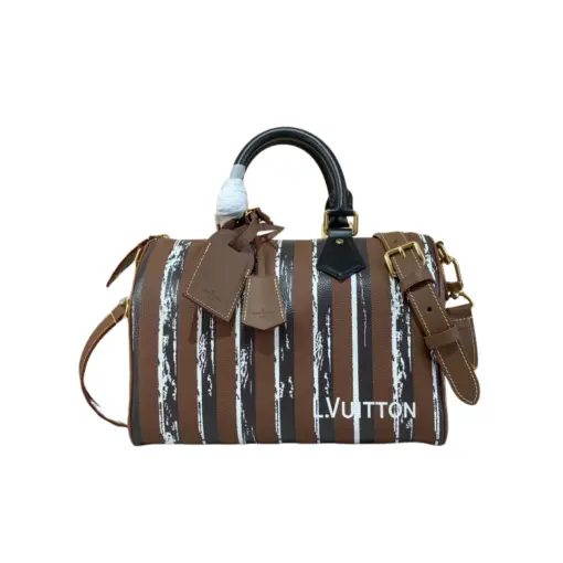 LV Speedy P9 Bandoulière 40 H40 Bag Brown Calfskin