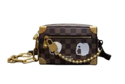 LV x Nigo Dopp Kit Damier Ebene Canvas Bag