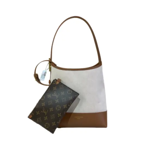 LV Low Key Hobo PM Cream Brown Bag