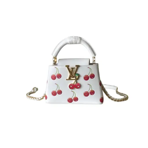 LV x TM Cherry Capucines Mini White