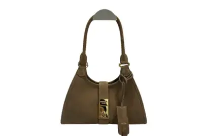 Prada Cocoa Brown Small Suede Tote Bag