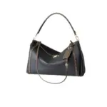 LV Express MM Bag Black Suede Calfskin Leather