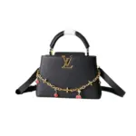 LV x TM Capucines MM Medium Bag Black