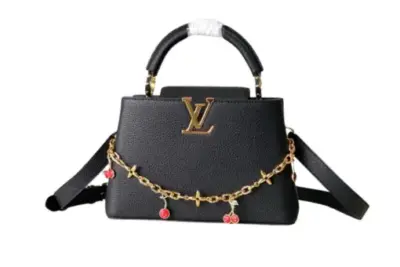LV x TM Capucines MM Medium Bag Black