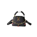 LV x TM Capucines MM Mini Bag Black