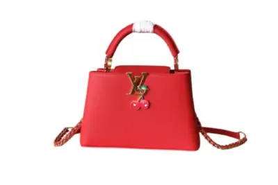 LV x TM Cherry Capucines BB Bag Red