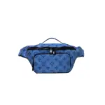 LV Rush Bumbag Blue Monogram Shadow Embossed calf Leather