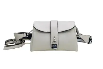 Prada Crossbody Bag White Leather