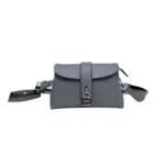 Prada Crossbody Bag Leather Gray