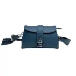 Prada Crossbody Bag Leather Teal Blue