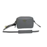 Prada Vitello Phenix Camera Bag Argilla Grey