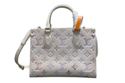 LV OnTheGo PM Handbag Cream
