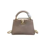 LV Capucines Bag Beige Taurillon Leather