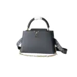 LV Louis Vuitton Capucines Bag Black
