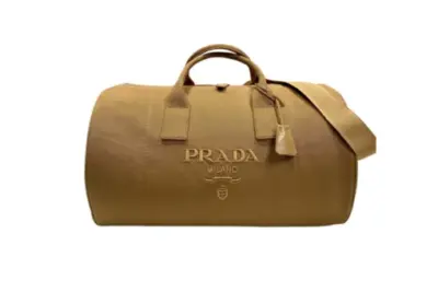 Prada Canvas Duffle Bag Brown
