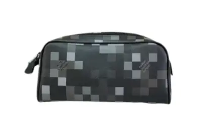 LV Dopp Kit Damoflage Bag Black