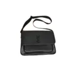 YSL NIKI Messenger Leather Black Bag