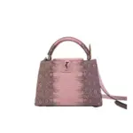 LV Capucines Mini Handbag Pink Taurillon Leather