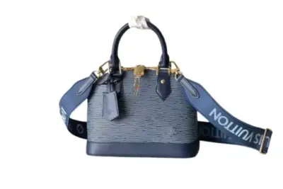 LV Alma BB Epi Leather Bag Blue