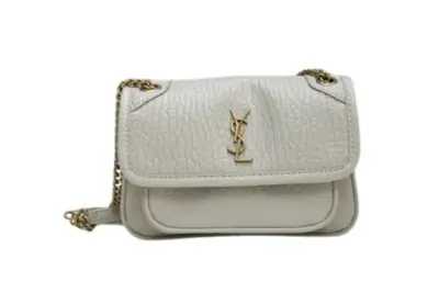 YSL Niki Mini Shoulder Bag White