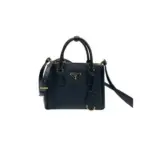 Prada Galleria Saffiano Leather Handbag Neutral Black