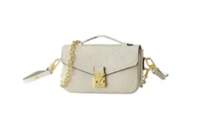 LV Pochette Métis East West Bag White