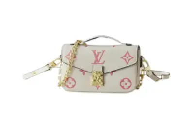 LV Pochette Métis Mini East West Bag White Pink