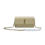 YSL Cassandre Strap Leather Bag Beige