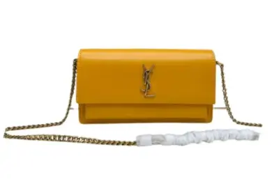 YSL Cassandre Strap Leather Bag Yellow