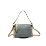 LV Side Trunk MM Monogram Denim Bag Gray