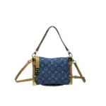 LV Side Trunk MM Monogram Denim Bag Blue