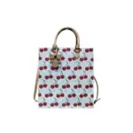 LV Monogram Cerises Sac Plat Bag White