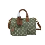 LV Speedy P9 Bandoulière 30 H40 Bag Olive Green